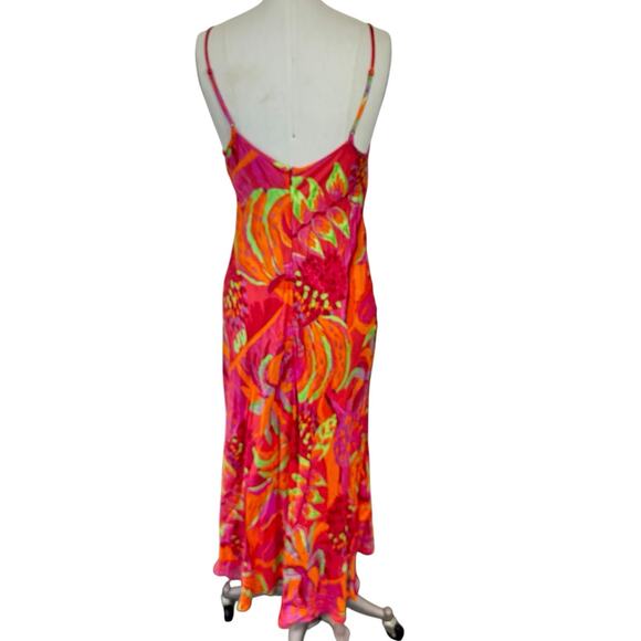 NEW Farm Rio Tropical Print Midi Maxi Dress Cutout Sleeveless Size Small $225 - Picture 14 of 16